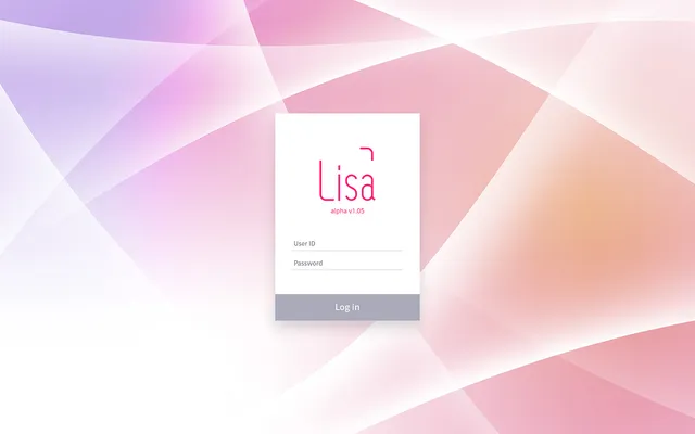 LISA sign-in page (draft)