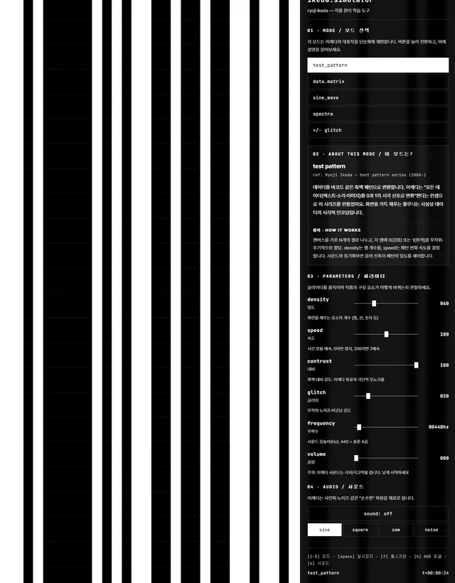 Design Study : Ryoji-Ikeda